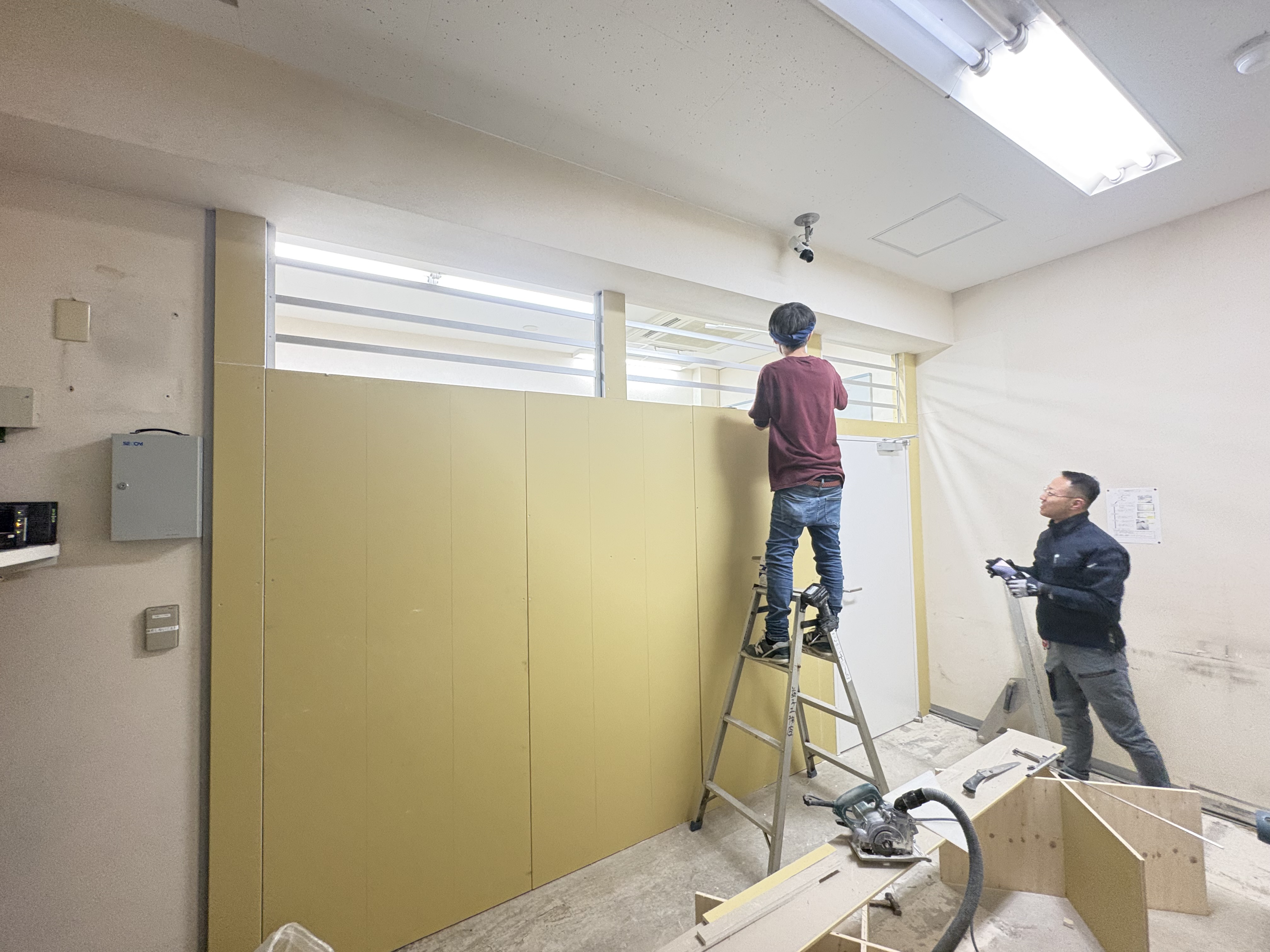LGS下地組みボード張り